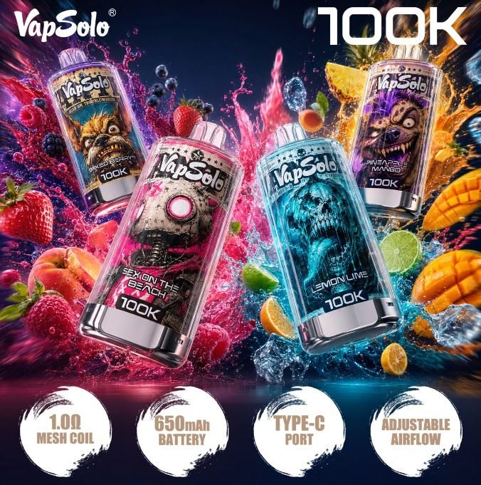 Vapsolo 100000 Puff 100K Spainish Version Disposable Vape Wholesale price